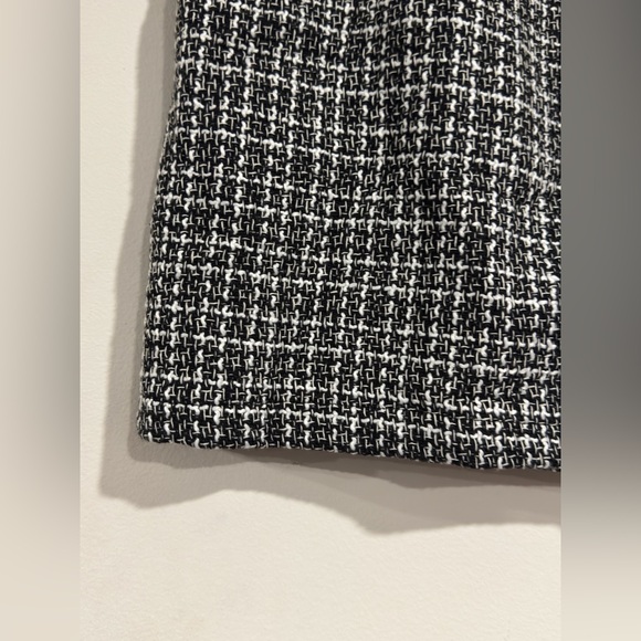 NewWomen's Black & White Plaid Collar Double-Breasted Jacket & Skirt Set Size XL - Picture 10 of 16